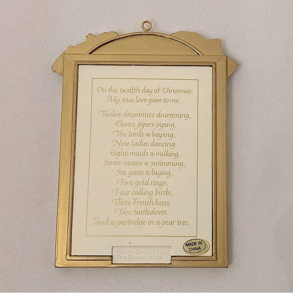 ⭐️ Vintage Anne Geddes On The Eighth Day Of Christmas Ornament